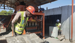 Youths trained in making concrete products