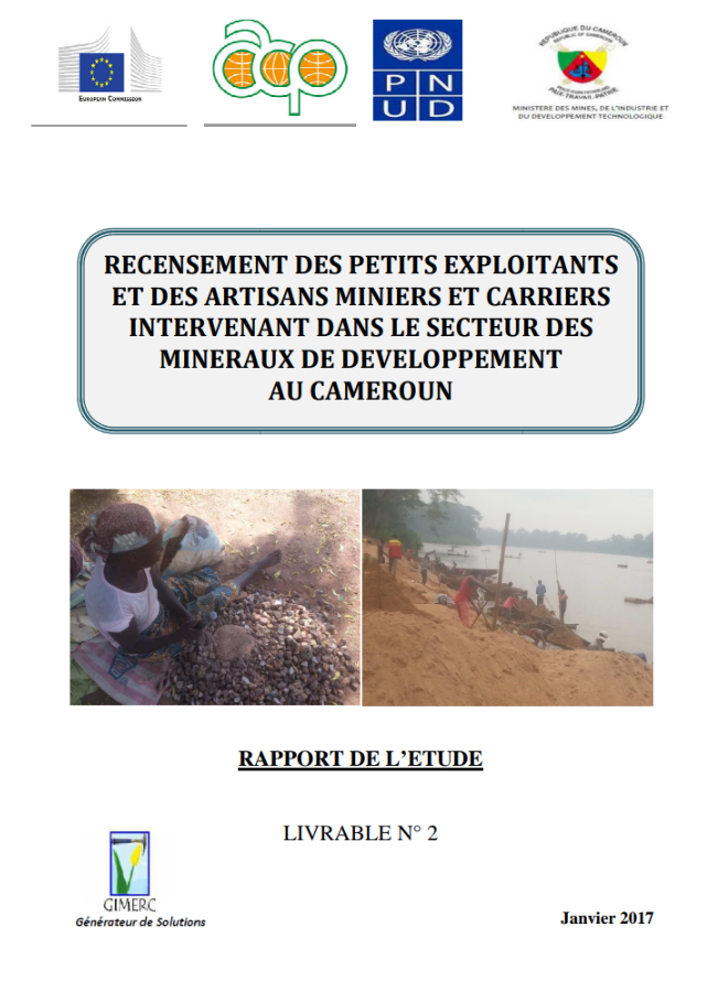 Census of artisanal and small-scale miners in Cameroon