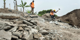 Artisanal miners at work