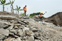 Artisanal miners at work