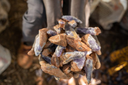 Amethyst mined in Mapatizya, Zambia