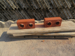Sample stabilized earth bricks