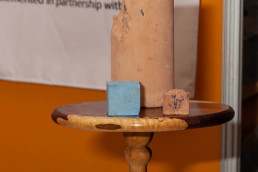 A prototype low-carbon cement from pilot production in Fiji