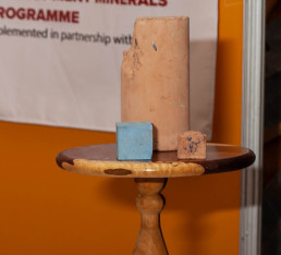 A prototype low-carbon cement from pilot production in Fiji