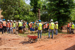 Demonstration construction site preparation