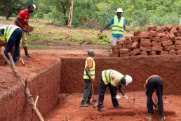 Laterite mining pit