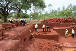 Laterite mining pit