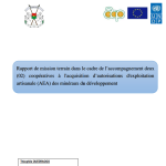 Rapport de mission terrain dans le cadre
