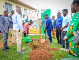 As part of promoting environmentally responsible mining, trainees took part in a tree-planting activity to symbolize the importance of land rehabilitation. The exercise was led by Mr. Nicholas Tumwebaze, Mr. Jona Twinamatsiko, and Mr. Humphrey Asiimwe.