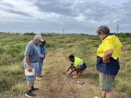 Limestone sampling at Yadua in Sigatoka
