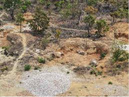 Aerial view of Zimba Mine in Mufulira, captured during the mission