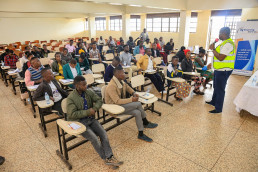 Mr. Humphrey Asiimwe, CEO of the Uganda Chamber of Energy and Minerals, delivering a presentation to participants on the emerging opportunities within Uganda’s mining sector.