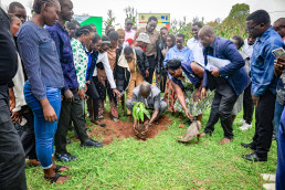A hands-on tree-planting activity formed part of the environmental conservation session, underscoring the importance of rehabilitation in mining areas.