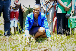 A hands-on tree-planting activity formed part of the environmental conservation session, underscoring the importance of rehabilitation in mining areas.