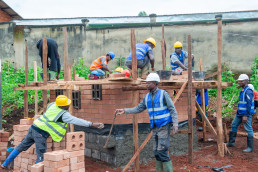 Building the University of Dschang gatehouse
