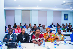 Madam Paulin Ninje, Chairperson of TWiMMi, making a point referencing a key concept from the workshop.