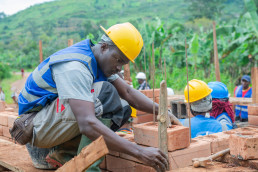 Student gaining practical construction experience