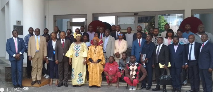 Participants take part in an awareness session on the formalization of artisanal and small-scale mining enterprises.