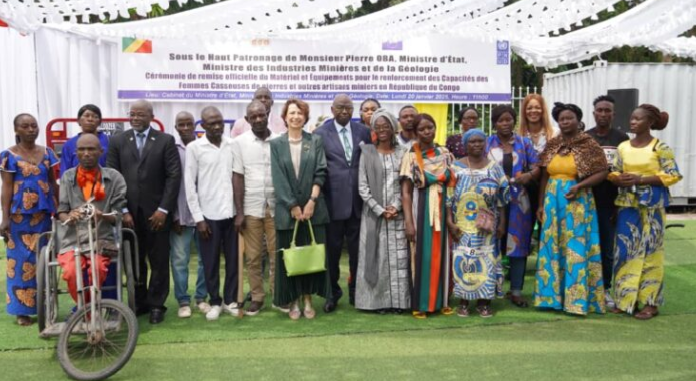 Handover of tools and equipment to artisanal and small-scale miners by the EU Ambassador to the Republic of Congo