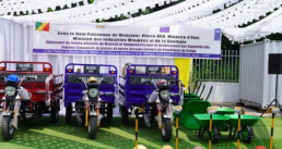 Materials and equipment distributed during the handover ceremony