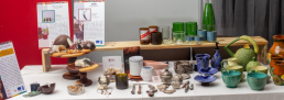 Ceramics and pottery made from out of clay, alabaster and stone by Jamaican artisans.