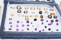 Semi-precious gemstones cut and polished by the Gemstone Processing and Lapidary Centre of Zambia.