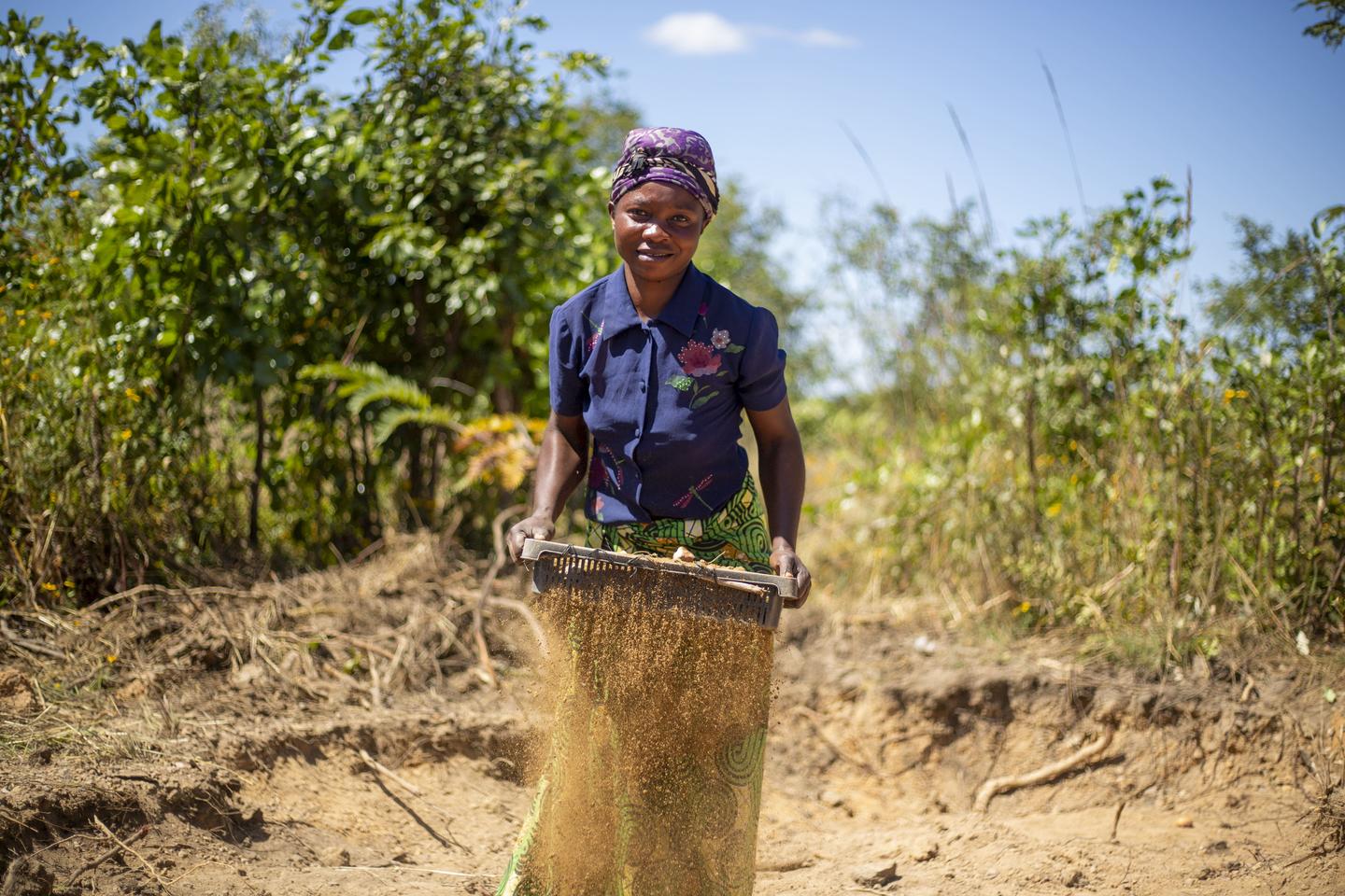 An artisanal and small-scale miner at work in Zambia.